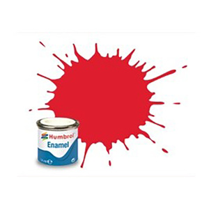 Humbrol 19 Bright Red Gloss - 14ml Enamel Paint  AA0206