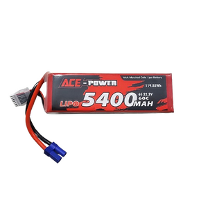 Ace Power 6S 22.2V 5400mAh 60C LiPo Battery Soft Case w/ EC5 Connector