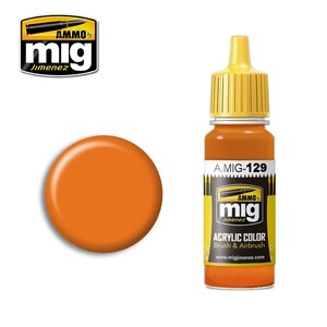 Ammo A.MIG-0129 Orange Acrylic Paint Colour 17mL