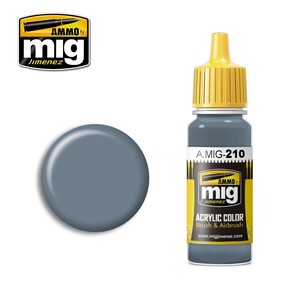 Ammo A.MIG-0210 FS-35237 Blue Gray AMT-11 Acrylic Paint Colour 17mL