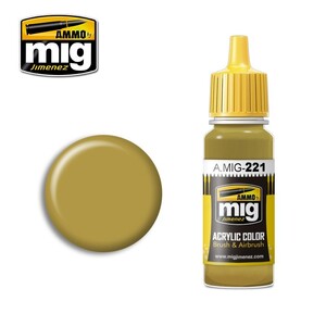 Ammo A.MIG-0221 FS-33481 Zinc Chromate Yellow Acrylic Paint Colour 17mL