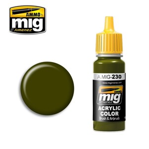 Ammo A.MIG-0230 RLM 82 Camo Green Acrylic Paint Colour 17mL