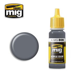 Ammo A.MIG-0909 Grey Light Base Acrylic Paint Colour 17mL