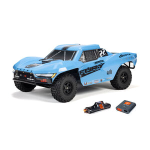  FURY MEGA 550 2WD Short Course 1/10 Truck RTR with Battery & Charger, Blue