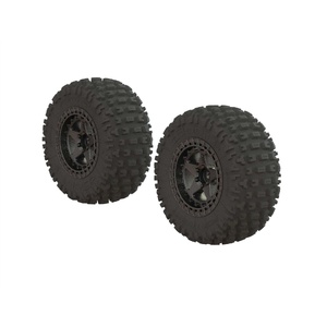 Arrma ARA550087 Dboots 'Fortress SC' Tire Set Glued Gun Metal, 2pcs