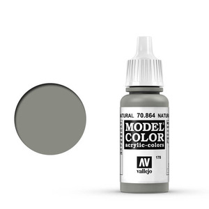 Vallejo Model Color 70.864 Natural Steel acrylic Paint 17ml