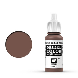 Vallejo Model Color 70.940 Saddle Brown acrylic Paint 17ml