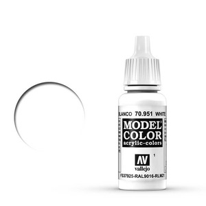 Vallejo Model Color 70.951 White acrylic Paint 17ml