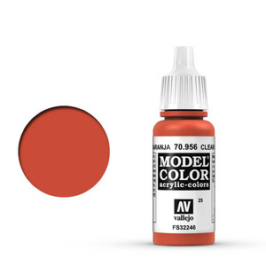 Vallejo Model Color 70.956 Clear Orange acrylic Paint 17ml