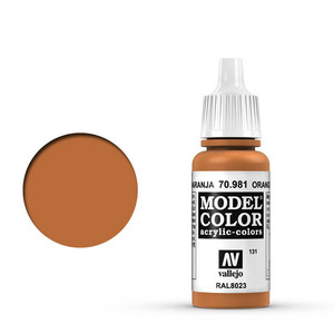 Vallejo Model Color 70.981 Orange Brown acrylic Paint 17ml