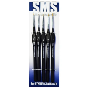 Hobby Paint Brush Set Synthetic 5pc