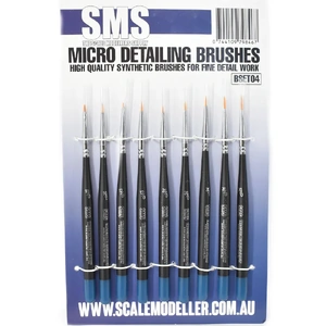 Micro Detailing Brush Set Synthetic 9pc