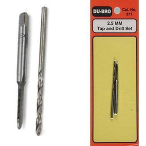 Dubro 371 2.5mm Tap and Drill Set