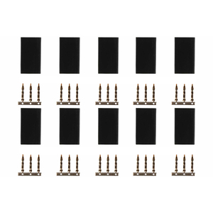 JR Male Servo Connectors, 10pcs