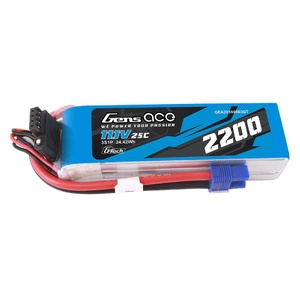 Gens Ace 11.1V 2200mAh 3S 60C G-Tech Smart LiPo Battery: EC3