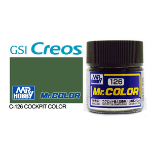 Gunze C126 Mr. Color Semi Gloss Cockpit Colour (Mitsubishi) Solvent Based Acrylic Paint 10mL