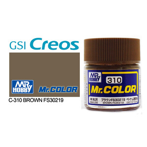 Gunze C310 Mr. Color Semi Gloss Brown FS30219 Solvent Based Acrylic Paint 10mL