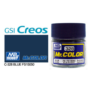 Gunze C328 Mr. Color Gloss Blue FS15050 Solvent Based Acrylic Paint 10mL