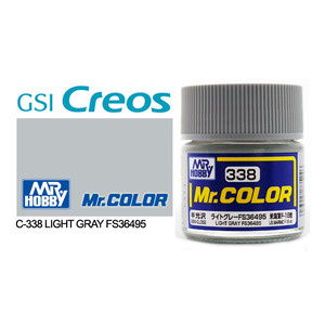 Gunze C338 Mr. Color Semi Gloss Light Grey FS36495 Solvent Based Acrylic Paint 10mL