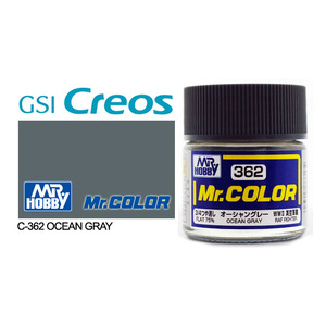 Gunze C362 Mr. Color Flat Ocean Grey Solvent Based Acrylic Paint 10mL