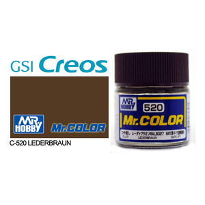 Gunze C520 Mr. Color Flat Lederbraun Solvent Based Acrylic Paint 10mL