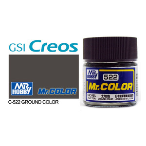 Gunze C522 Mr. Color Flat Ground Colour Solvent Based Acrylic Paint 10mL