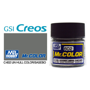 Gunze C602 Mr. Color Flat IJN Hull Colour/Sasebo Solvent Based Acrylic Paint 10mL