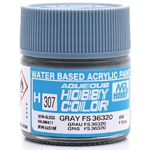 Mr Hobby H307 Aqueous Semi Gloss Grey FS36320 Acrylic Paint