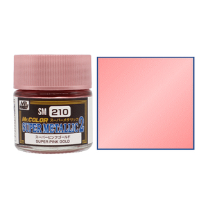 Gunze SM210 Mr. Color Super Metallic 2 Super Pink Gold 10mL