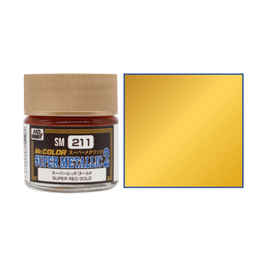 Gunze SM211 Mr. Color Super metallic 2 Super Red Gold 10mL