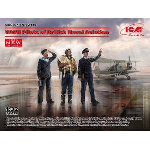 ICM 32118 WWII Pilots of British Naval Aviation 1:32 Scale Plastic Model Kit