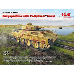 ICM 35360 Bergepanther with Pz.Kpfw.IV Turret 1/35 Scale Plastic Model Kit