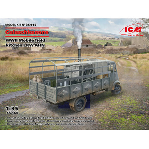 ICM 35415 Gulaschkanone WWII Mobile Field Kitchen LKW AHN 1:35 Scale Plastic Model Kit