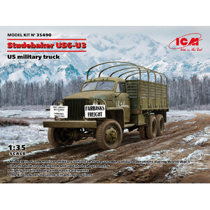 ICM 35490 Studebaker US6-U3 US Military Truck 1:35 Scale Plastic Model Kit