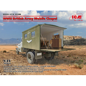 ICM 35586 WWII British Army Mobile Chapel 1:35 Scale Plastic Model Kit