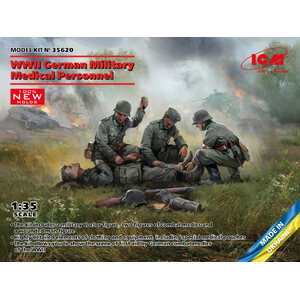 ICM 35620 WWII German Military Medical Personnel 1:35 Scale Plastic Model Kit