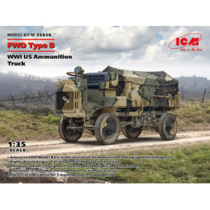 ICM 35656 FWD Type B WWI US Ammunition Truck 1:35 Scale Plastic Model Kit