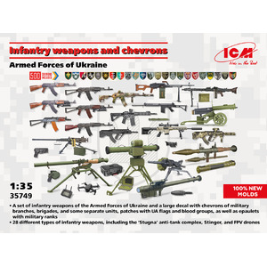 ICM 35749 Infantry weapons and chevrons 1:35 Scale