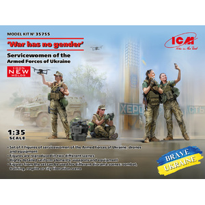 ICM 35755 “War has no gender” Servicewomen of Ukraine 1:35 Scale Plastic Model Kit