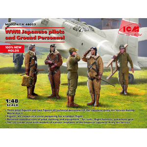 ICM 48053 Japanese pilots and Ground Personnel WWII  Figures 1:48 Scale