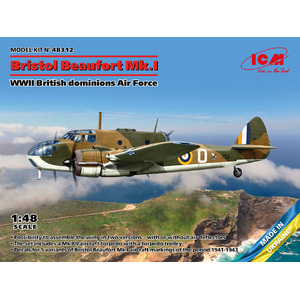 ICM 48312 Bristol Beaufort Mk.I WWII British dominions Air Force 1/48 Scale Plastic Model Kit