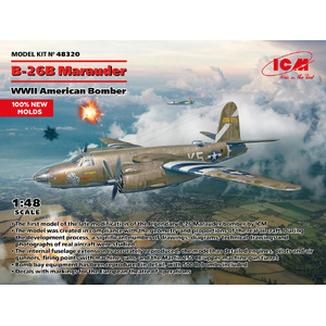 ICM 48320 B-26B Marauder WWII American Bomber 1:48 Scale Plastic Model Kit