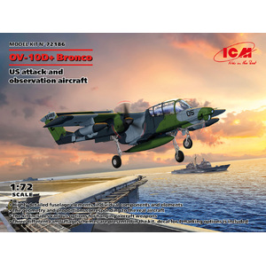 ICM 72186 OV-10D+ Bronco US Attack & Observation Aircraft 1:72 Scale Plastic Model Kit