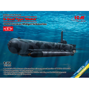 ICM  S.019 U-Boat Type ‘Molch’ 1:72 Scale