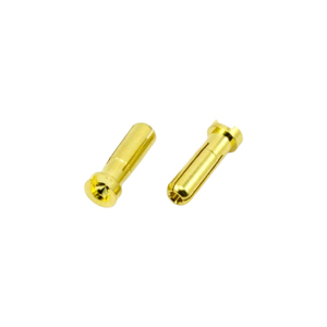 JRP 5mm Male Bullet Connectors, 2 males