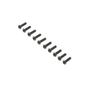 Button Head Screws, Steel, Black Oxide, M4 x 14mm (10)