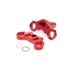 Aluminum Triple Clamp Set, Red: Promoto-MX LOS364002