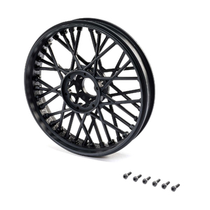 LOSI 46000 Front Wheel Set, Black: Promoto-MX