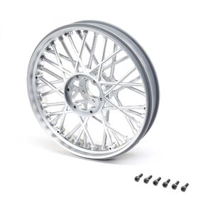 Losi 46002 Front Wheel Set, Satin Crhome: Promoto-MX