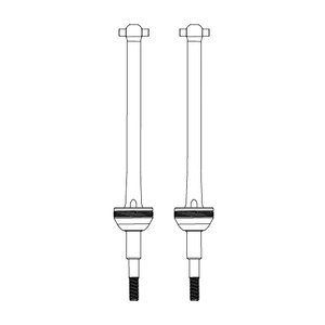 MJX 10410B Front/Rear Metal CVD Shafts, 2pcs